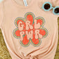 GRL PWR Distressed Kids Tee