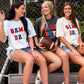 Game Day Multi Colored Chenille Patch Tee