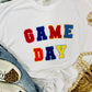 Game Day Multi Colored Chenille Patch Tee