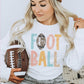 Football Leopard Distressed Colorful Sweatshirt