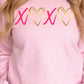 XOXO Heart Puff Sweatshirt