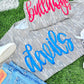 Camo Team Cursive GAME120 Puff Graphic