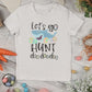 Let's Go Hunt Baby Shark Easter Kids Tee