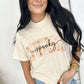 Spooky Cursive Pumpkin Ghost Custom Graphic Tee