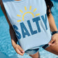 Salty Sunrise Glitter Graphic Tank