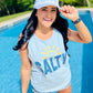 Salty Sunrise Glitter Graphic Tank