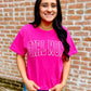 Girl Mom and Boy Mom Vinyl Varsity Tees
