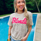 Blondie Barbie Leopard Puff Tee
