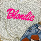 Blondie Barbie Leopard Puff Tee