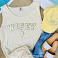 Wifey Lightning Bolt Chenille Patch Tank