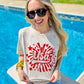 USA Firework Puff Star Tee