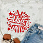 USA Firework Puff Star Tee