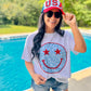 USA Leopard Star Happy Sublimation Glitter Combo