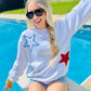 360 Fourth Of July Patriotic Glitter Sweatshirt