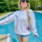 360 Fourth Of July Patriotic Glitter Sweatshirt