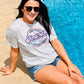 God Bless America Patriotic Marble Tee