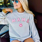 Mama Pink Happy Check Chenille Patch Sweatshirt