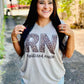 Registered Nurse Leopard Marble Tee
