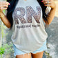 Registered Nurse Leopard Marble Tee