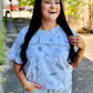 Make Heaven Crowded Embroidered Tie Dye Tee