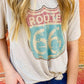 Route 66 Distressed Road Sign Tee