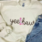 Yee Haw Boot Rope Embroidered Sweatshirt