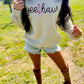 Yee Haw Boot Rope Embroidered Sweatshirt