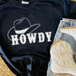 Howdy Cowboy Hat Puff Tee