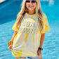 Sunshine Lightning Chenille Patch Tie Dye Tee