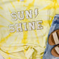 Sunshine Lightning Chenille Patch Tie Dye Tee