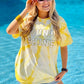 Sunshine Lightning Chenille Patch Tie Dye Tee