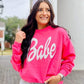 Babe Barbie Puff Sweatshirt