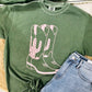 Western Cactus Cowgirl Boots Tee