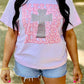 Blessed Cross Glitter Sublimation Combo Tee