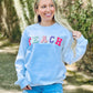 Teach Multi Color Chenille Patch Sweatshirt