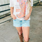 Blame It All On My Roots Happy Floral Boot Tee