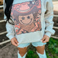 Cowgirl Western Happy Face Scene Sweatshirt