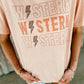 Western Lightning Bolt Stack Tee