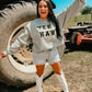 Yee Haw Tan Happy Cowboy Chenille Patch Sweatshirt
