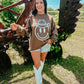 Cowboy Happy Puff Sweatshirt