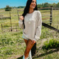 Howdy Happy Chenille patch Sweatshirt