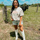 Howdy Western Cowgirl Hat Tee