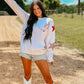 Western Boots And Stars Glitter Vinyl Sweatshirt