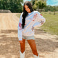 Western Boots And Stars Glitter Vinyl Sweatshirt