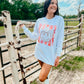 Howdy Sublimation/Glitter Combo Long Sleeve Tee