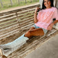 Nash Varsity Malibu Pink Tee