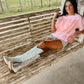 Nash Varsity Malibu Pink Tee