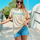 Custom School Yarn Puff Tee