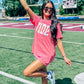 Custom Check Pattern Applique Tee