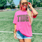 Custom Varsity Leopard Applique Tee